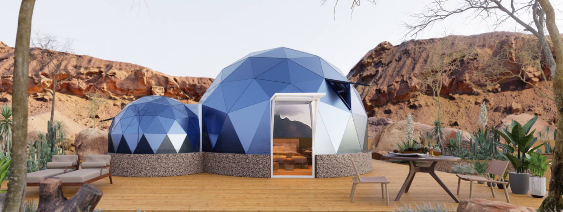 连平县球形智能光伏玻璃星空房